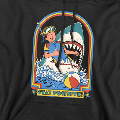 Black - Side - Steven Rhodes Unisex Adult Stay Positive Hoodie