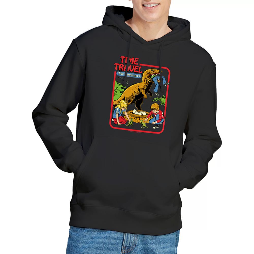 Black - Back - Steven Rhodes Unisex Adult Time Travel Hoodie