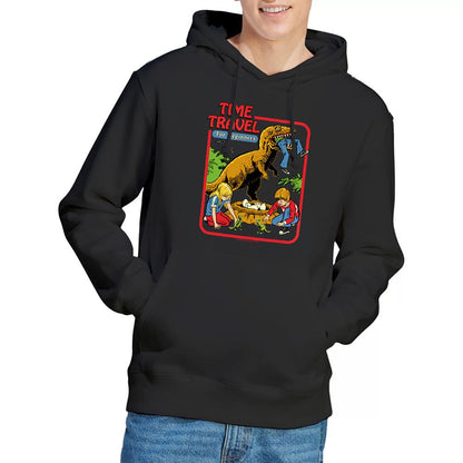 Black - Back - Steven Rhodes Unisex Adult Time Travel Hoodie