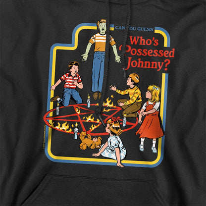 Black - Side - Steven Rhodes Unisex Adult Who´s Possessed Johnny Hoodie