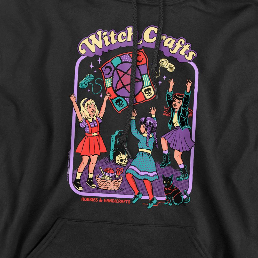 Black - Side - Steven Rhodes Unisex Adult Witch Crafts Hoodie