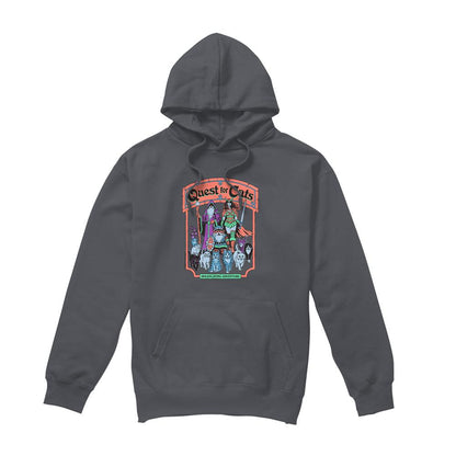 Charcoal - Front - Steven Rhodes Unisex Adult Quest For Cats Hoodie