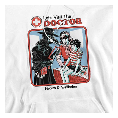 White - Side - Steven Rhodes Unisex Adult Let´s Visit The Doctor Hoodie