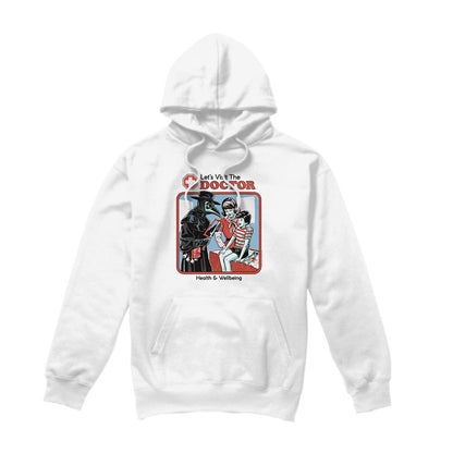 White - Front - Steven Rhodes Unisex Adult Let´s Visit The Doctor Hoodie