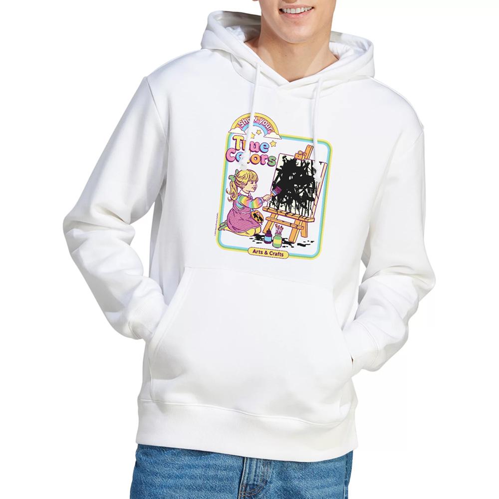 White - Back - Steven Rhodes Unisex Adult Show Your True Colors Hoodie