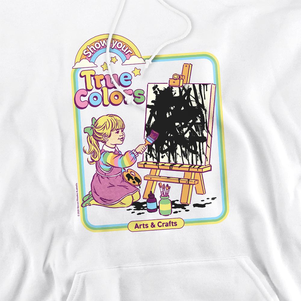 White - Side - Steven Rhodes Unisex Adult Show Your True Colors Hoodie