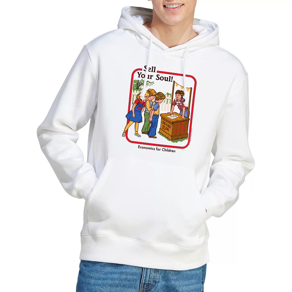 White - Back - Steven Rhodes Unisex Adult Sell Your Soul Hoodie
