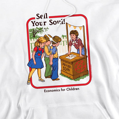 White - Side - Steven Rhodes Unisex Adult Sell Your Soul Hoodie
