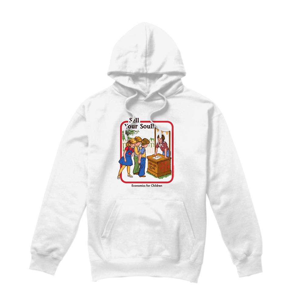 White - Front - Steven Rhodes Unisex Adult Sell Your Soul Hoodie