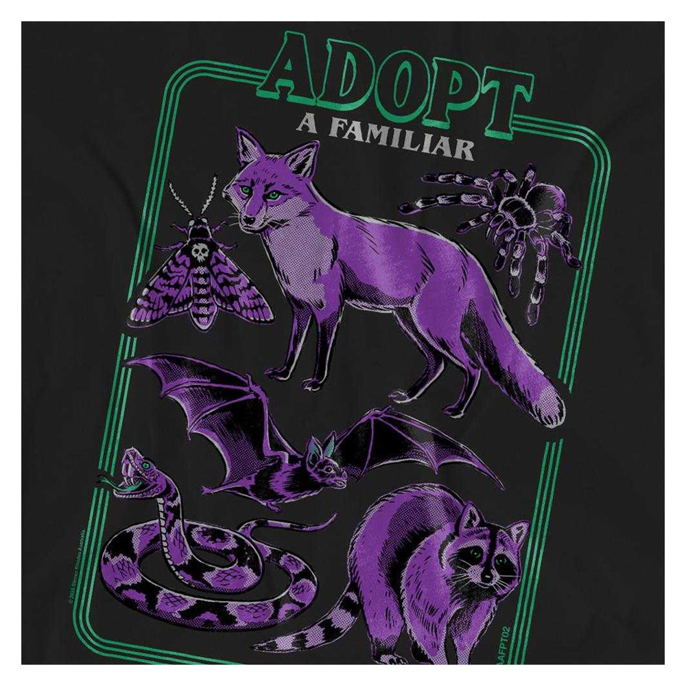 Black - Side - Steven Rhodes Womens-Ladies Adopt A Familiar Part 2 T-Shirt