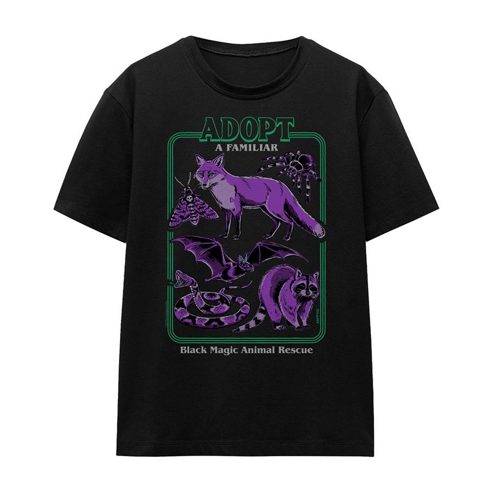 Black - Front - Steven Rhodes Womens-Ladies Adopt A Familiar Part 2 T-Shirt