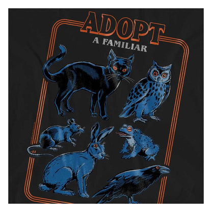 Black - Side - Steven Rhodes Womens-Ladies Adopt A Familiar T-Shirt