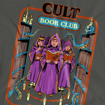 Charcoal - Side - Steven Rhodes Womens-Ladies Cult Book Club T-Shirt