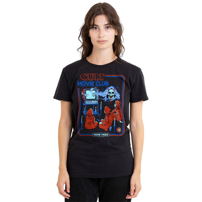 Black - Back - Steven Rhodes Womens-Ladies Cult Movie Club T-Shirt