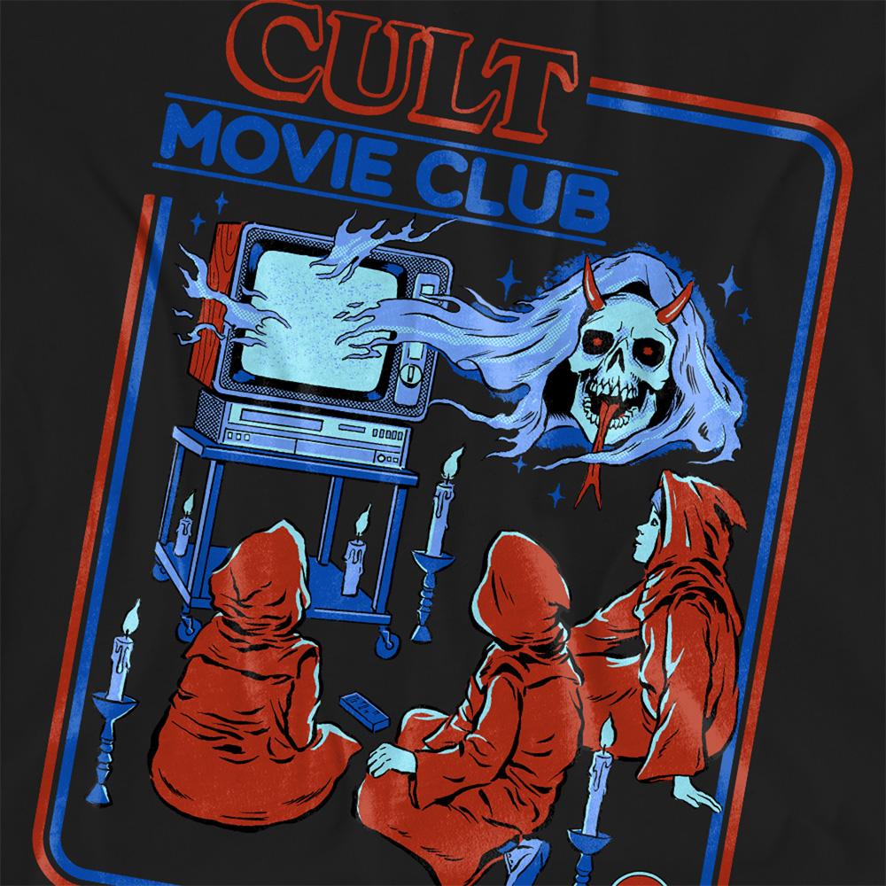 Black - Side - Steven Rhodes Womens-Ladies Cult Movie Club T-Shirt