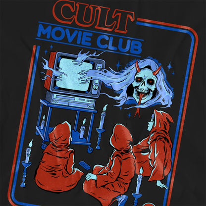 Black - Side - Steven Rhodes Womens-Ladies Cult Movie Club T-Shirt