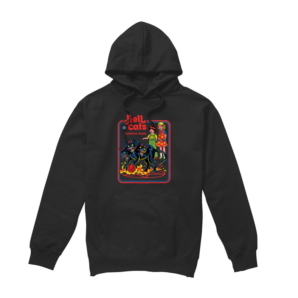 Black - Front - Steven Rhodes Unisex Adult Hell Cats Hoodie