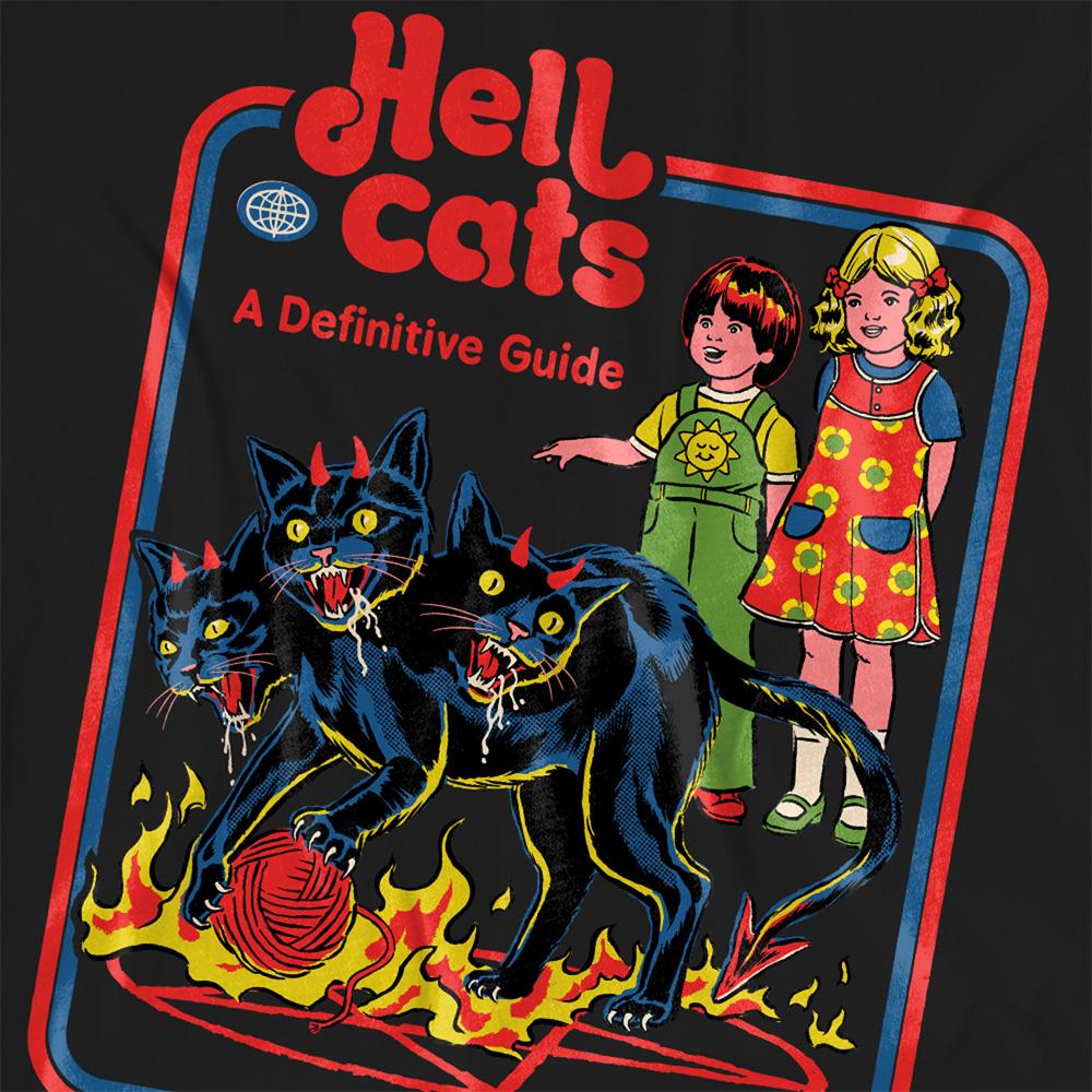 Black - Side - Steven Rhodes Womens-Ladies Hell Cats T-Shirt