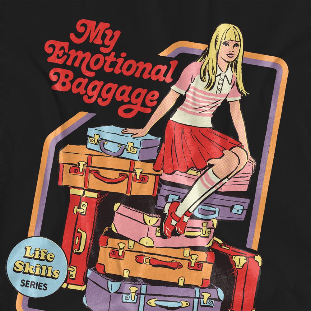 Black - Side - Steven Rhodes Womens-Ladies My Emotional Baggage T-Shirt