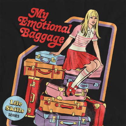 Black - Side - Steven Rhodes Womens-Ladies My Emotional Baggage T-Shirt