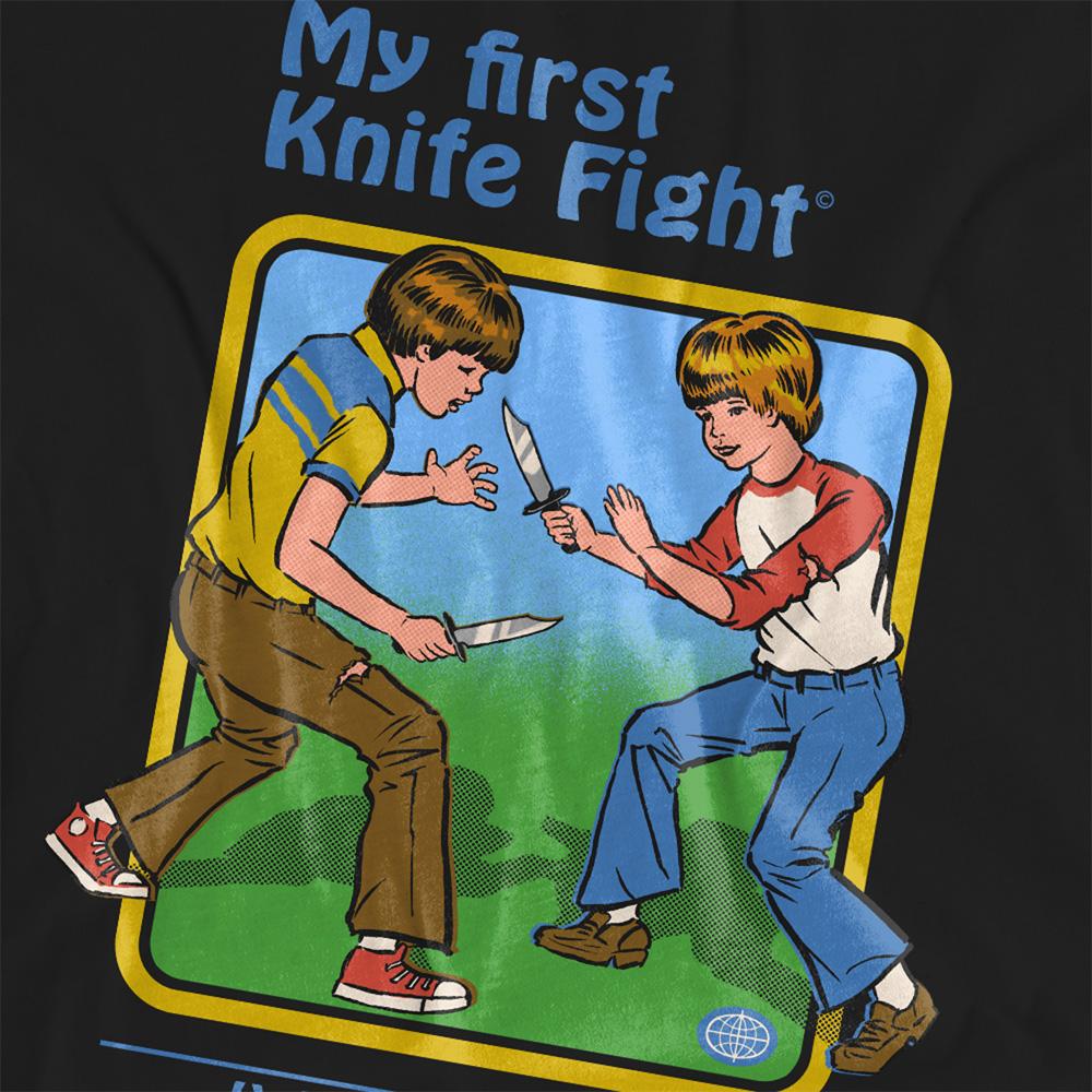 Black - Pack Shot - Steven Rhodes Womens-Ladies My First Knife Fight T-Shirt