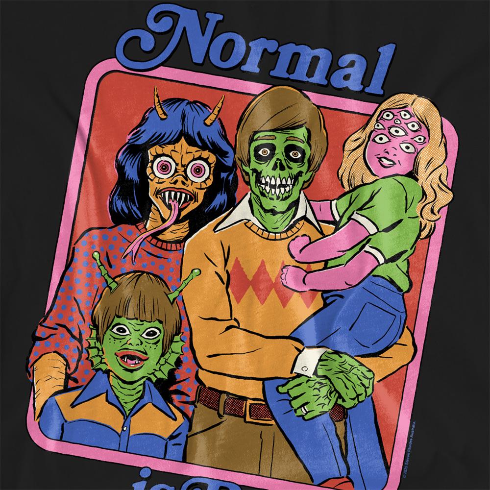 Black - Lifestyle - Steven Rhodes Womens-Ladies Normal Is Boring T-Shirt
