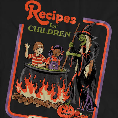 Black - Pack Shot - Steven Rhodes Womens-Ladies Recipes For Children T-Shirt