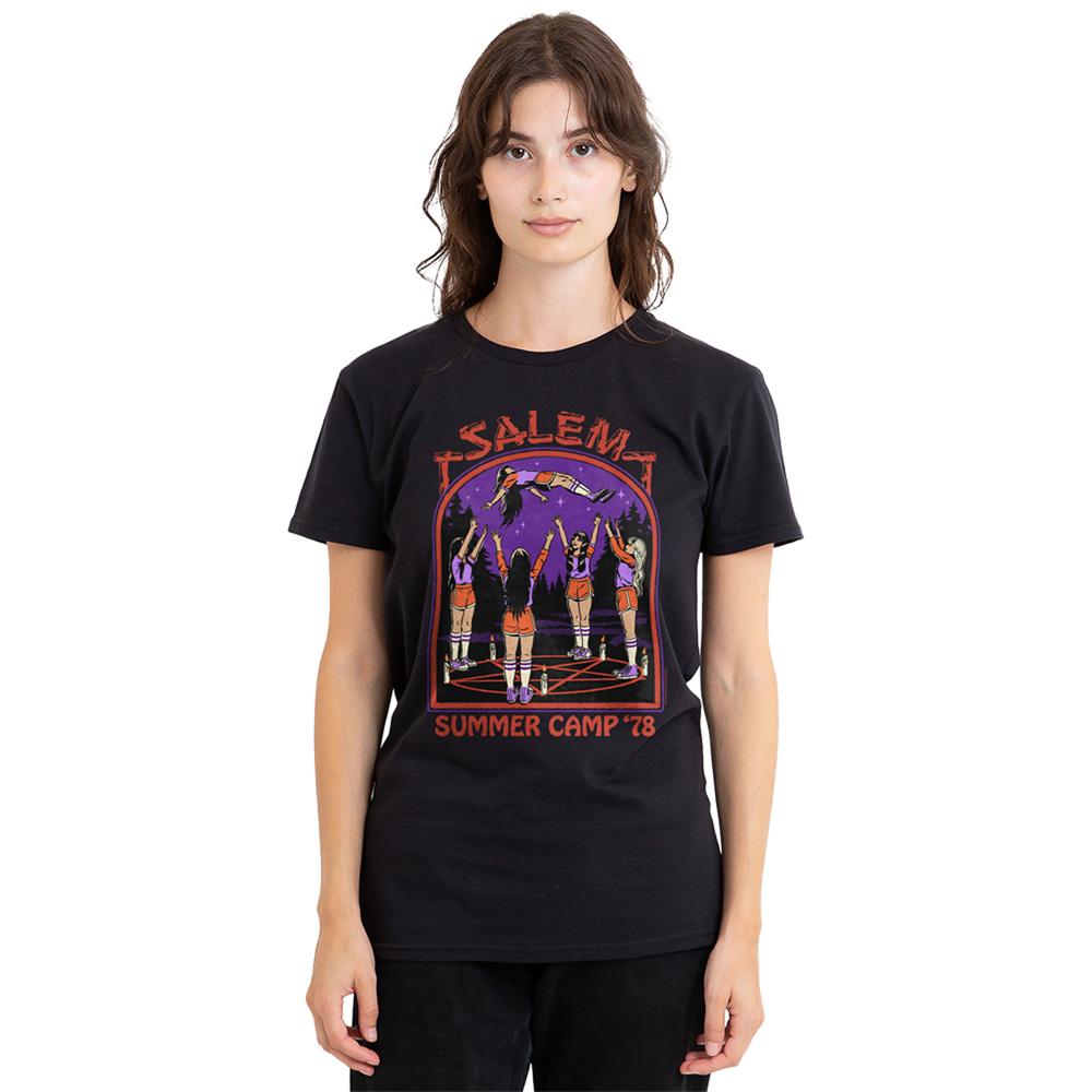 Black - Back - Steven Rhodes Womens-Ladies Salem Summer Camp T-Shirt