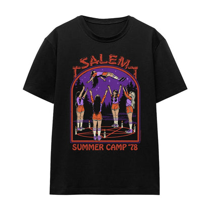 Black - Front - Steven Rhodes Womens-Ladies Salem Summer Camp T-Shirt