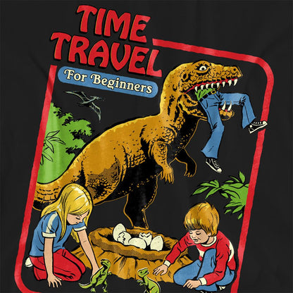 Black - Side - Steven Rhodes Womens-Ladies Time Travel T-Shirt