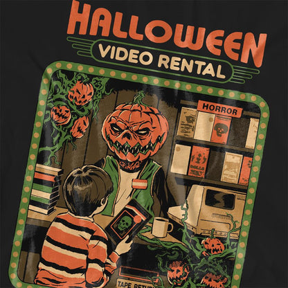 Black - Side - Steven Rhodes Womens-Ladies Video Rentals T-Shirt