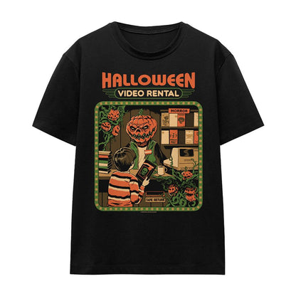 Black - Front - Steven Rhodes Womens-Ladies Video Rentals T-Shirt