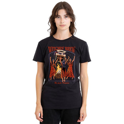Black - Back - Steven Rhodes Womens-Ladies Witches´ Brew T-Shirt