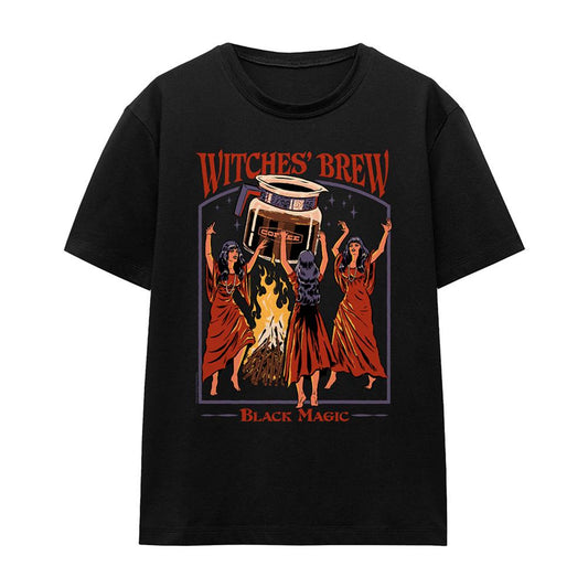 Black - Front - Steven Rhodes Womens-Ladies Witches´ Brew T-Shirt