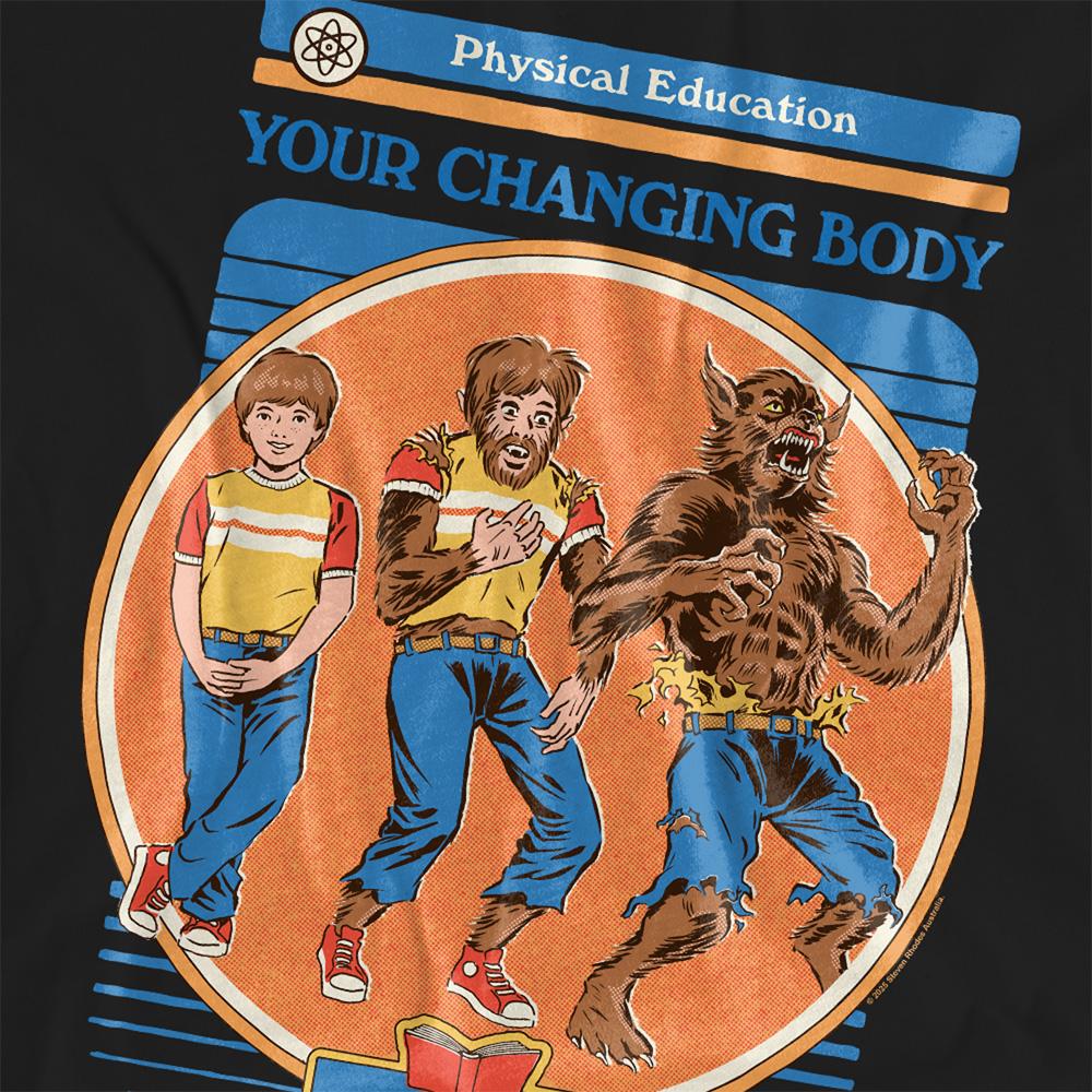 Black - Side - Steven Rhodes Womens-Ladies Your Changing Body T-Shirt