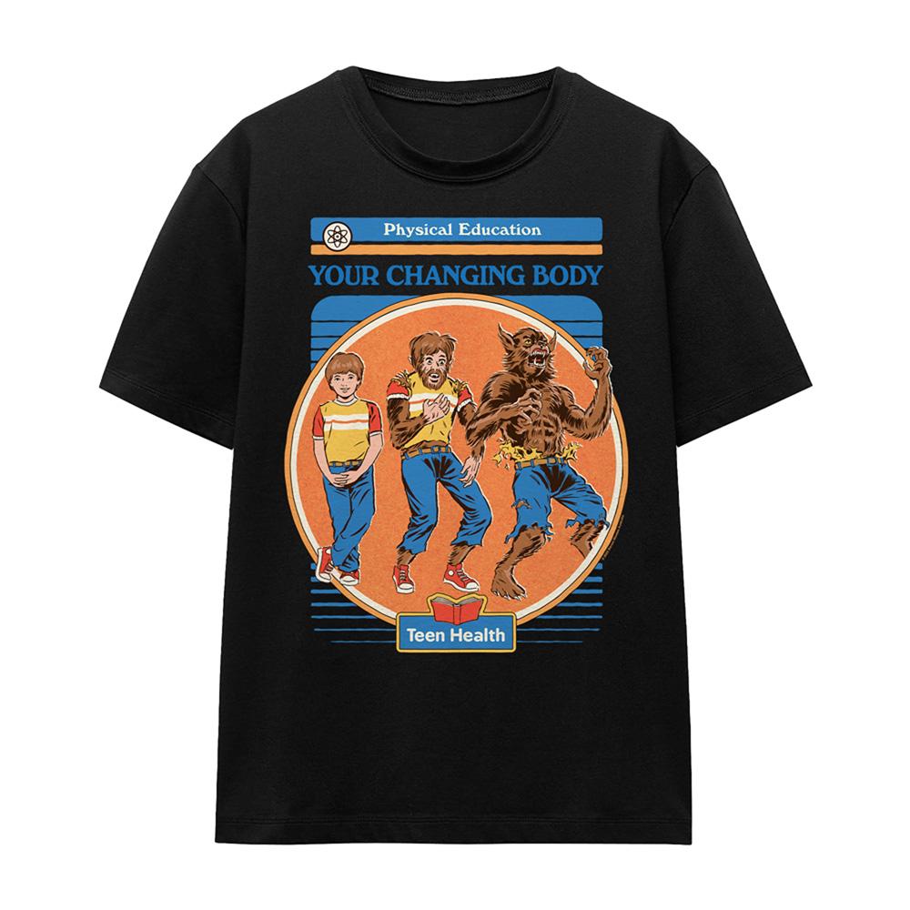 Black - Front - Steven Rhodes Womens-Ladies Your Changing Body T-Shirt