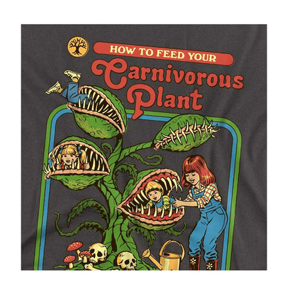 Black - Side - Steven Rhodes Unisex Adult Carnivorous Plant Long-Sleeved T-Shirt