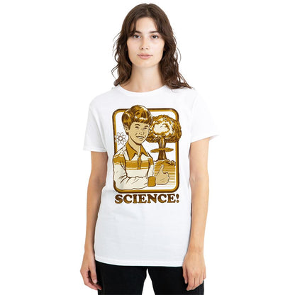 White - Back - Steven Rhodes Womens-Ladies Science T-Shirt