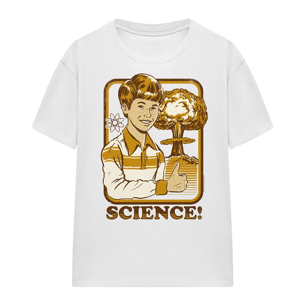 White - Front - Steven Rhodes Womens-Ladies Science T-Shirt