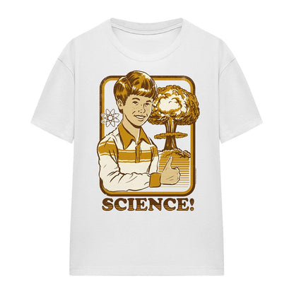 White - Front - Steven Rhodes Womens-Ladies Science T-Shirt