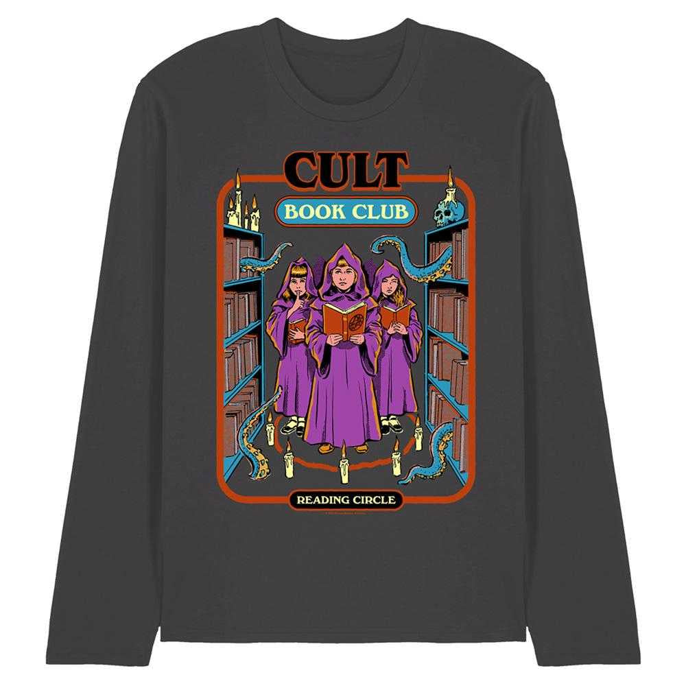 Black - Front - Steven Rhodes Unisex Adult Cult Book Club Long-Sleeved T-Shirt