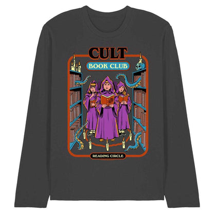 Black - Front - Steven Rhodes Unisex Adult Cult Book Club Long-Sleeved T-Shirt