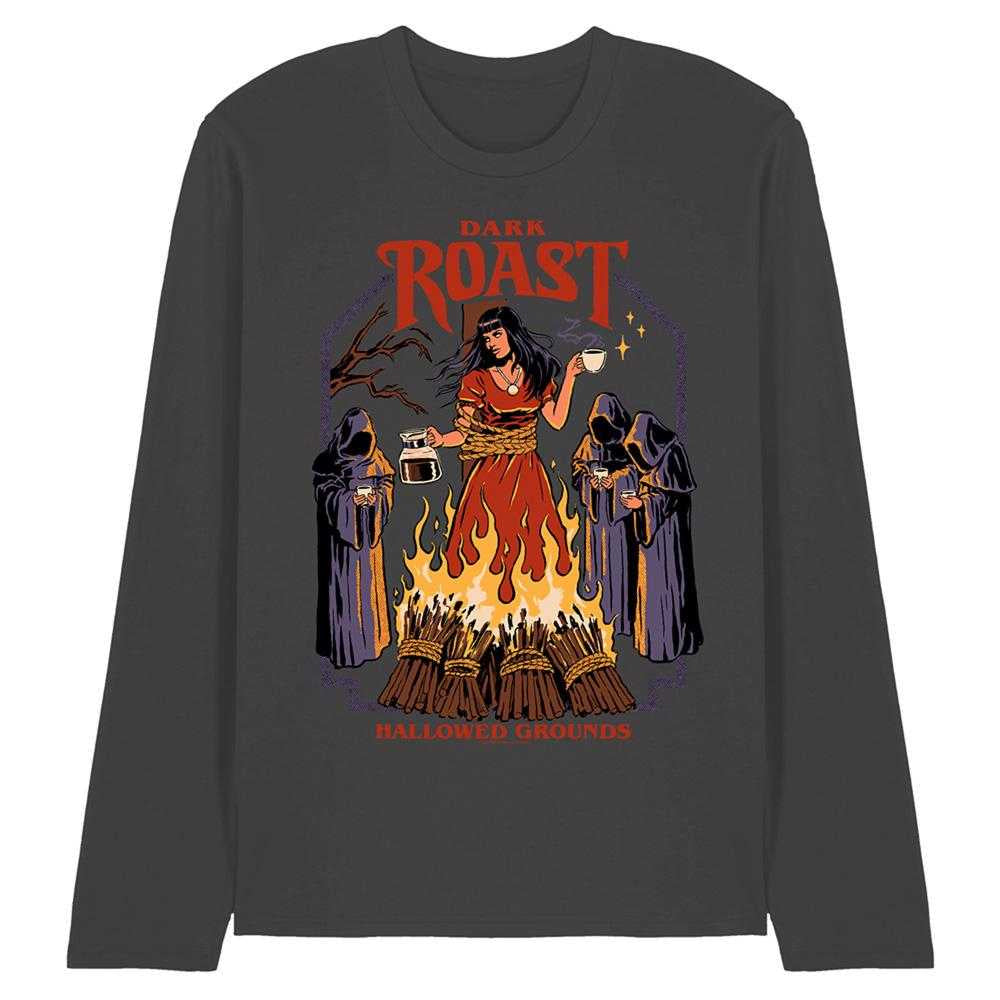 Black - Front - Steven Rhodes Unisex Adult Dark Roast Long-Sleeved T-Shirt