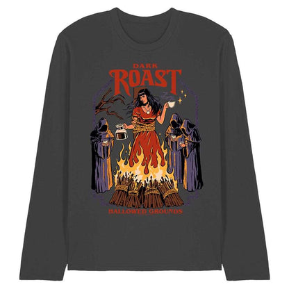 Black - Front - Steven Rhodes Unisex Adult Dark Roast Long-Sleeved T-Shirt