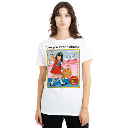 White - Back - Steven Rhodes Womens-Ladies See Your Future T-Shirt