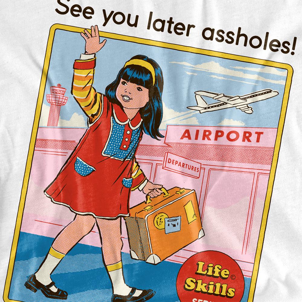 White - Side - Steven Rhodes Womens-Ladies See Your Future T-Shirt