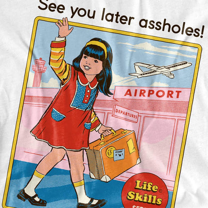 White - Side - Steven Rhodes Womens-Ladies See Your Future T-Shirt