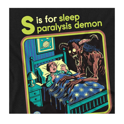 Black - Side - Steven Rhodes Unisex Adult Sleep Paralysis Demon Long-Sleeved T-Shirt