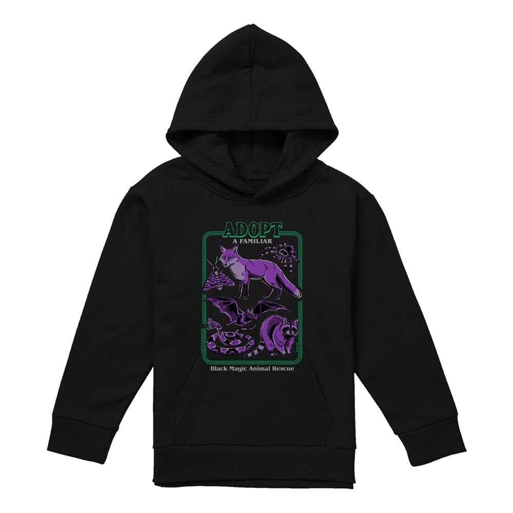 Black - Front - Steven Rhodes Childrens-Kids Adopt A Familiar Part 2 Hoodie