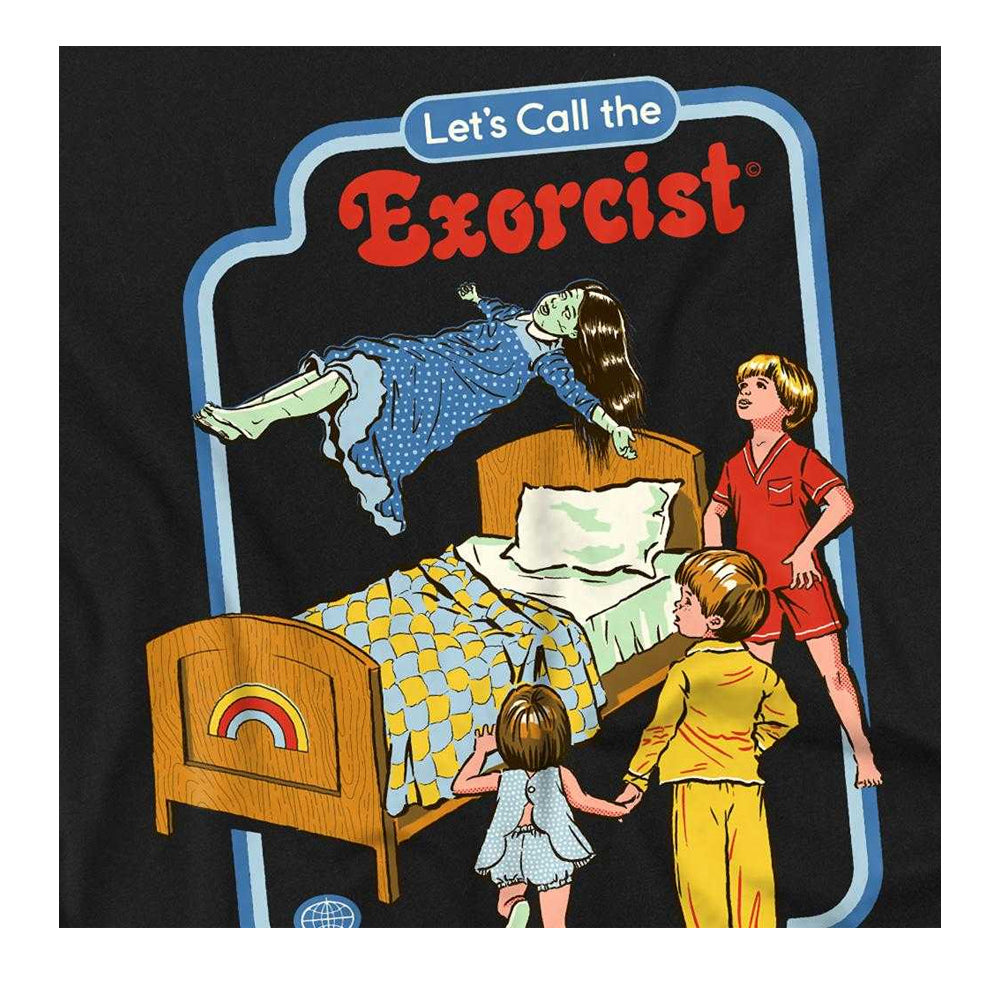 Black - Side - Steven Rhodes Unisex Adult Lets Call The Exorcist Long-Sleeved T-Shirt